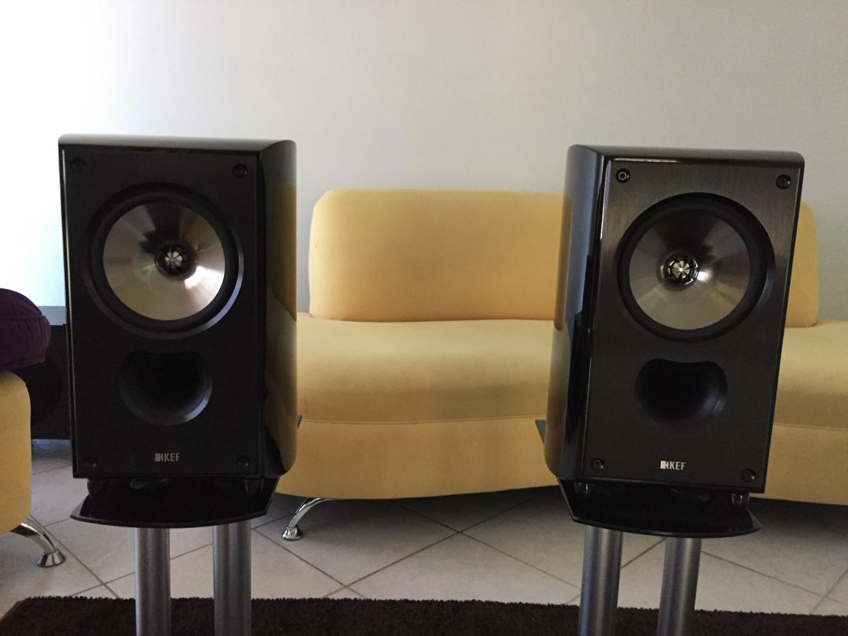SOLD: FS: [Syd] Kef XQ20 Speakers in Piano Black - Stereo, Home