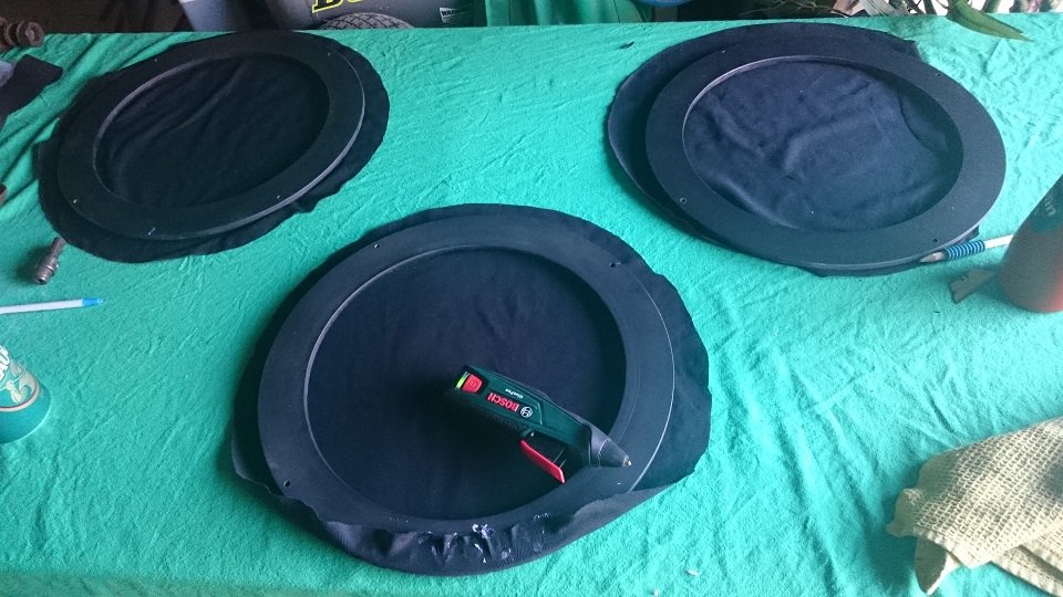 Best glue for speaker grill cover (acousticly transparent) Nylon ﻿ DIY