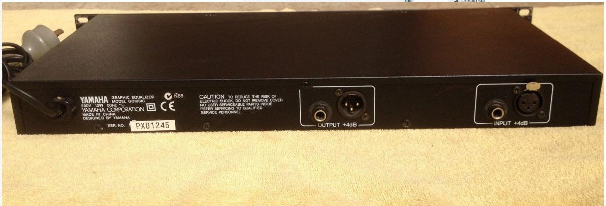 FS: Yamaha GQ1031C Single Channel 31-band Graphic Equalizer