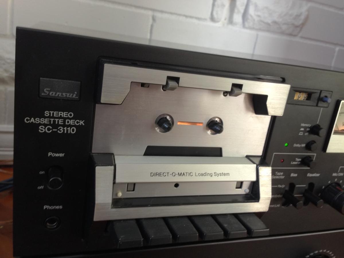 SANSUI SC-3110 カセットデッキ Sansui SC-3110 Single Vintage Stereo Cassette Deck Tape