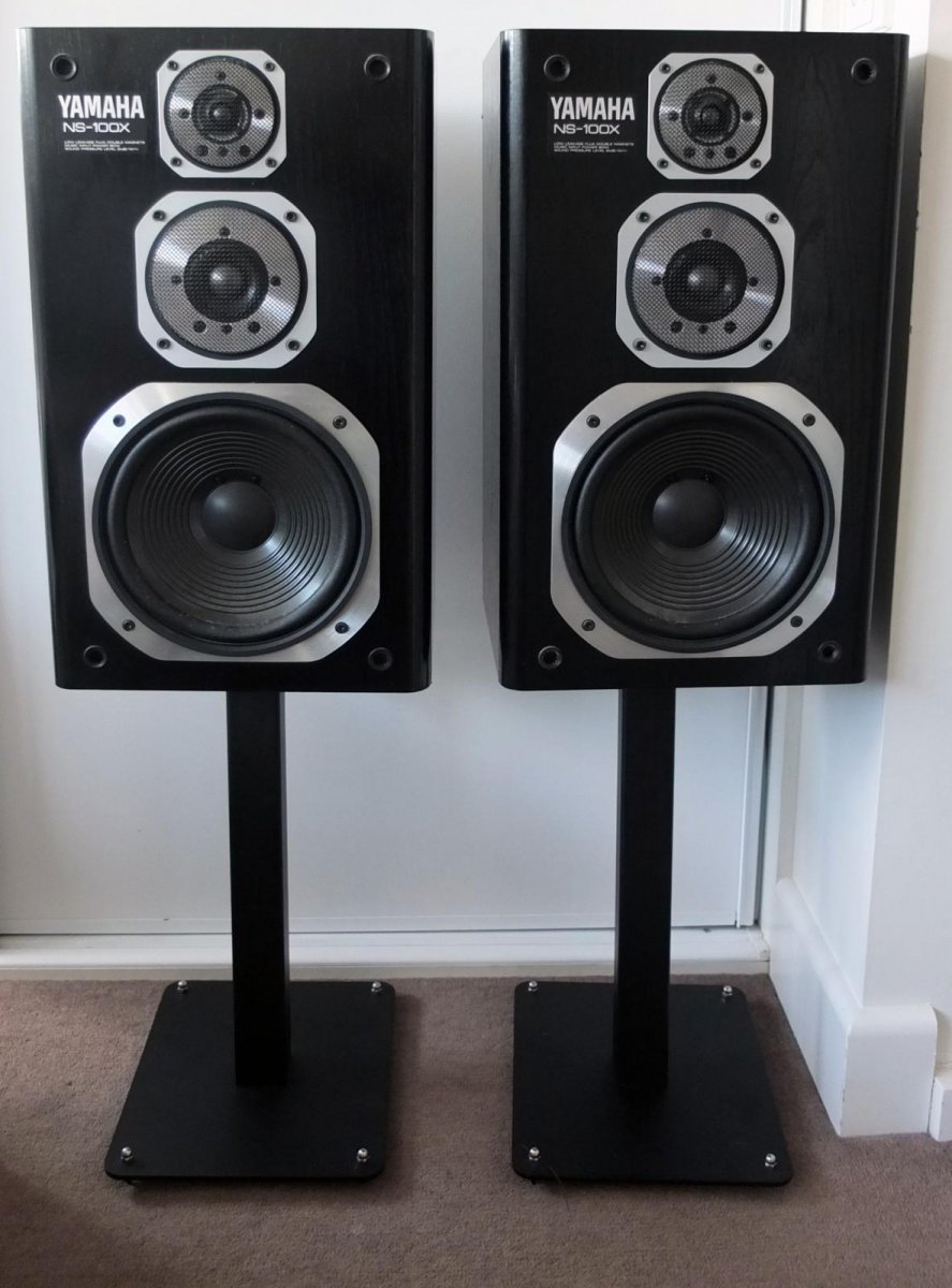 SOLD: Yamaha NS-100X Speakers with Stands - Stereo, Home Cinema