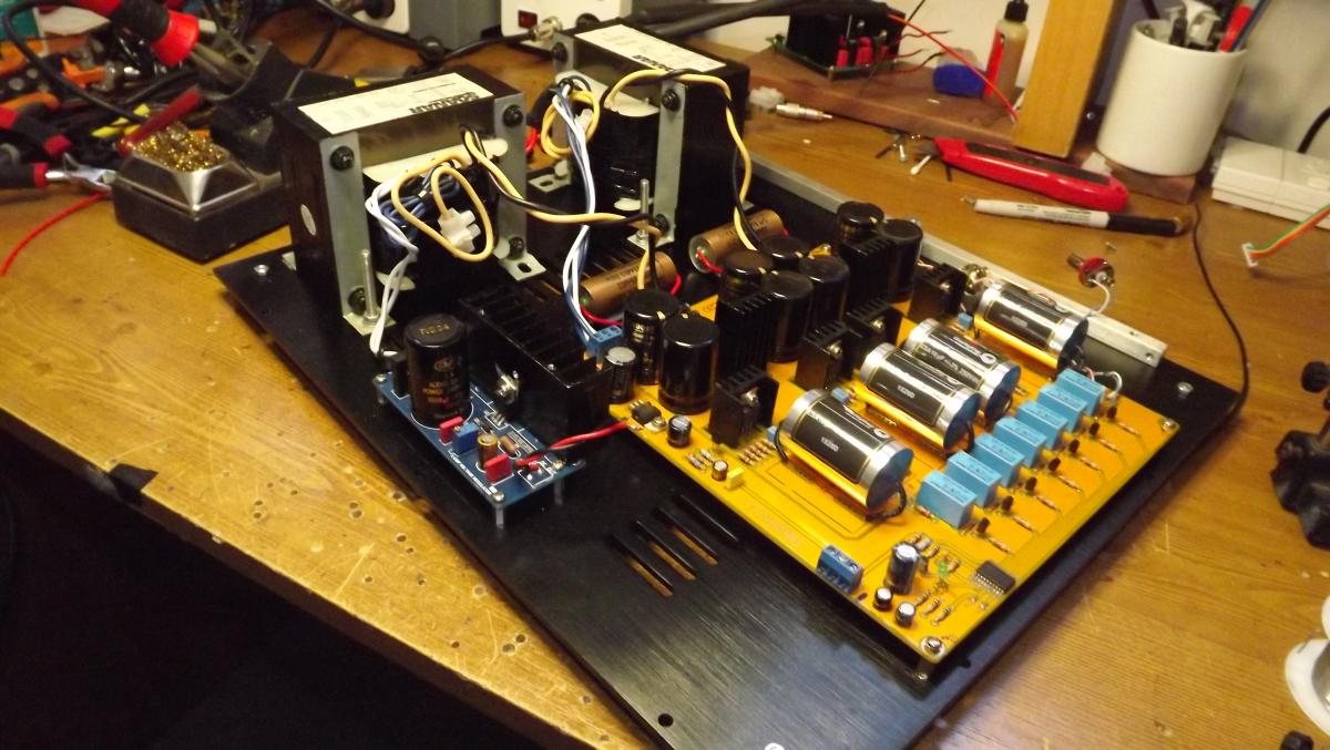 Precept Amp Finished building my new pre amp today - DIY Audio Projects - StereoNET