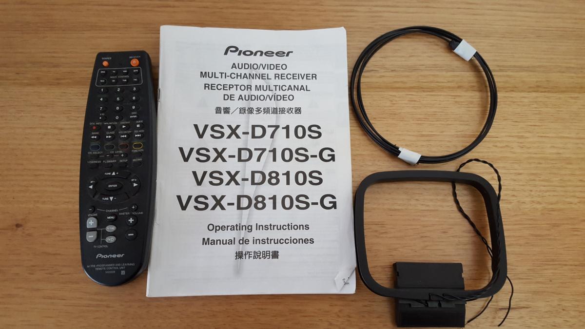 FS: Pioneer VSX-D710S AV Receiver - Stereo, Home Cinema