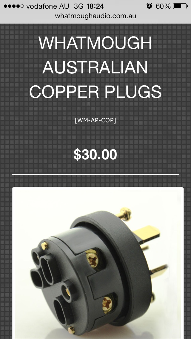 Australian power plugs. - Power, Cables & Electronics - StereoNET