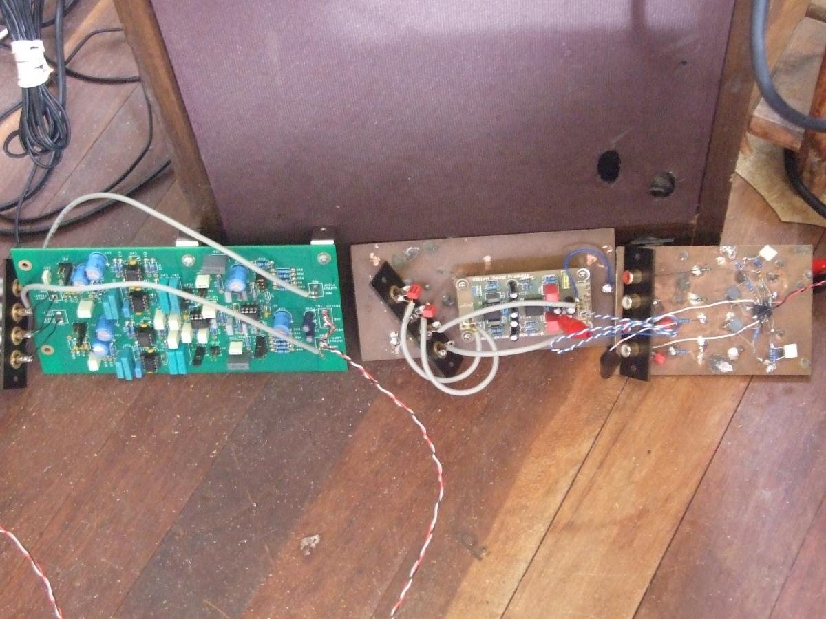 Three of my DIY phono stages. ﻿ DIY Audio Projects