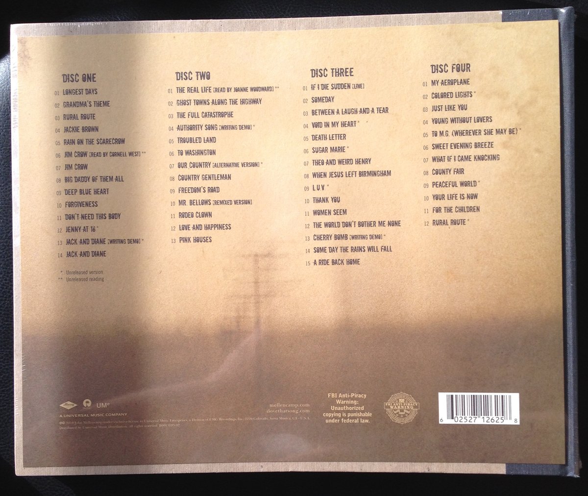 John Mellencamp - On The Rural Route 7609 Box Set - Stereo, Home 