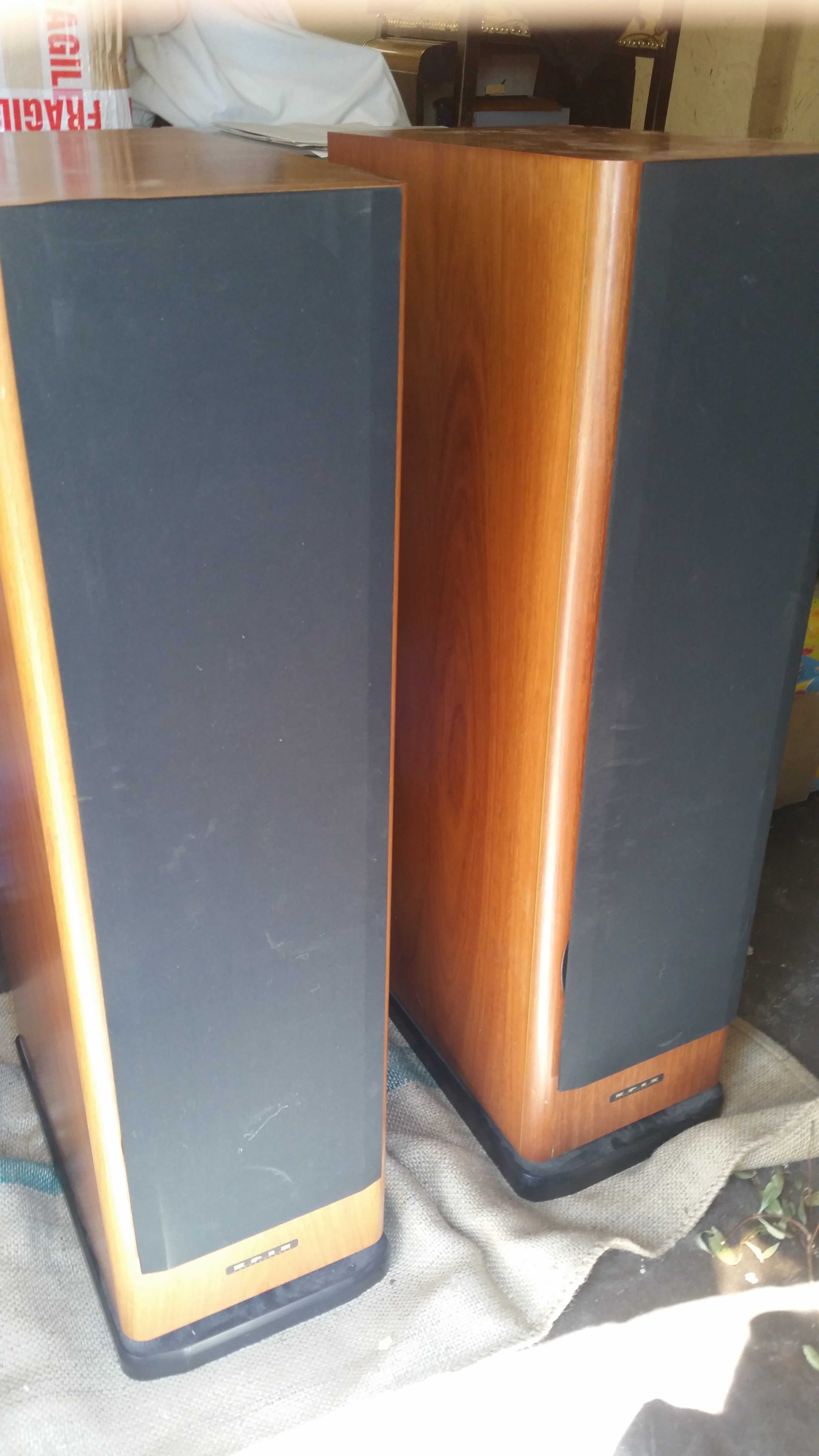 Krix Esoterix MK2 Speakers In Jarrah veneer |﻿ Stereo, Home Cinema ...