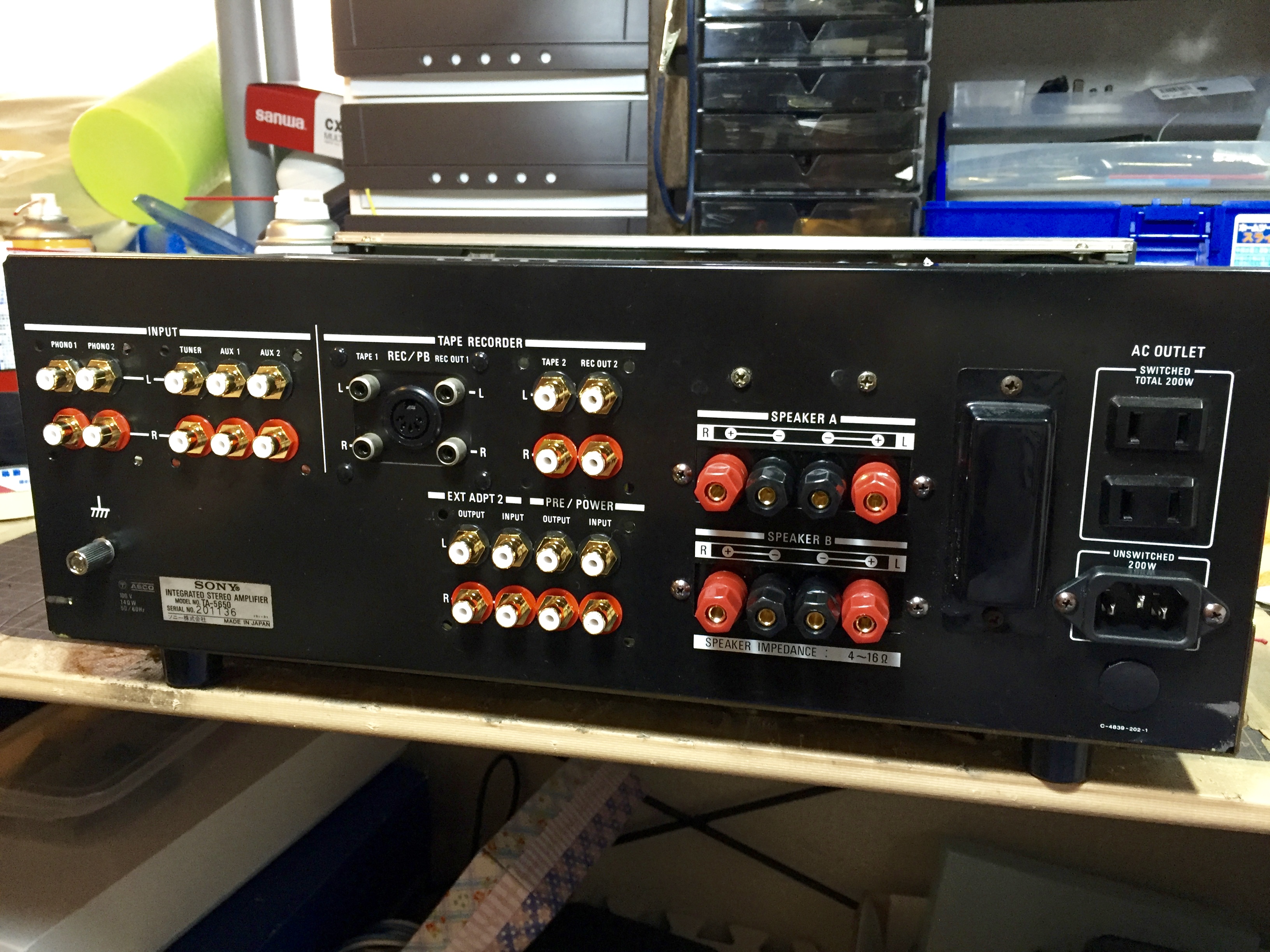 Yesterdays garage sale pickings- Sony TA-5650 - Stereo