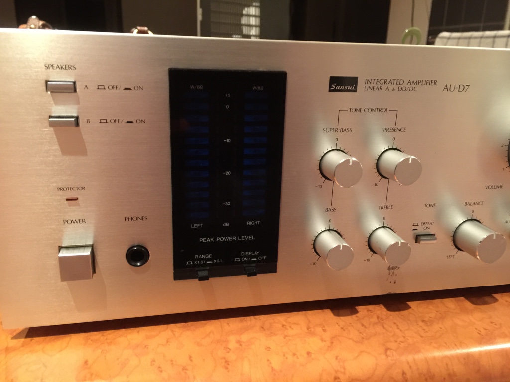 WITHDRAWN OR RELISTED: Sansui AU D7- integrated amplifier