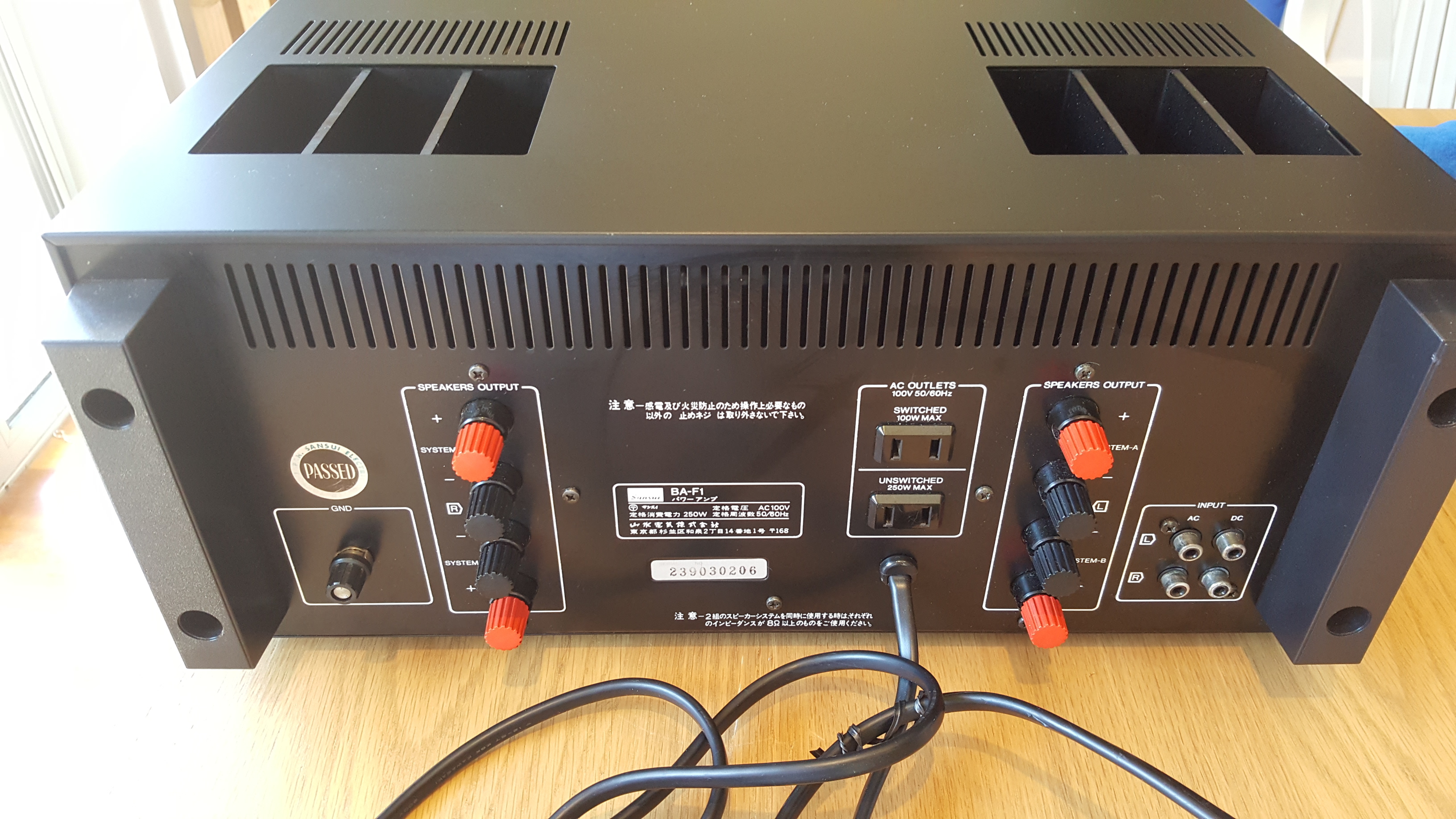 FS: Sansui BA-F1 power amplifier - Stereo, Home Cinema