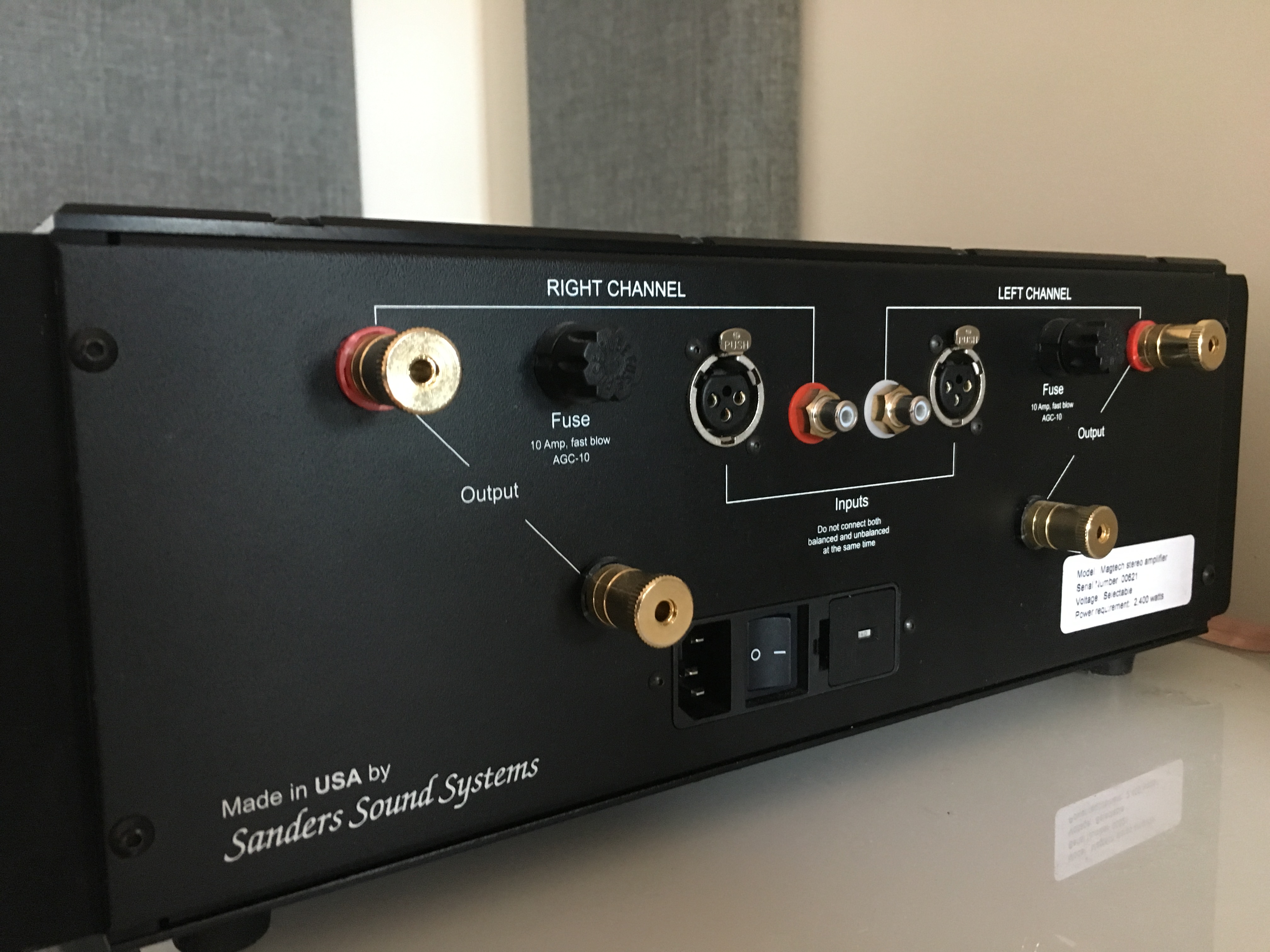 SOLD: SOLD: FS: Sanders Magtech Stereo Power Amplifier - Stereo, Home ...