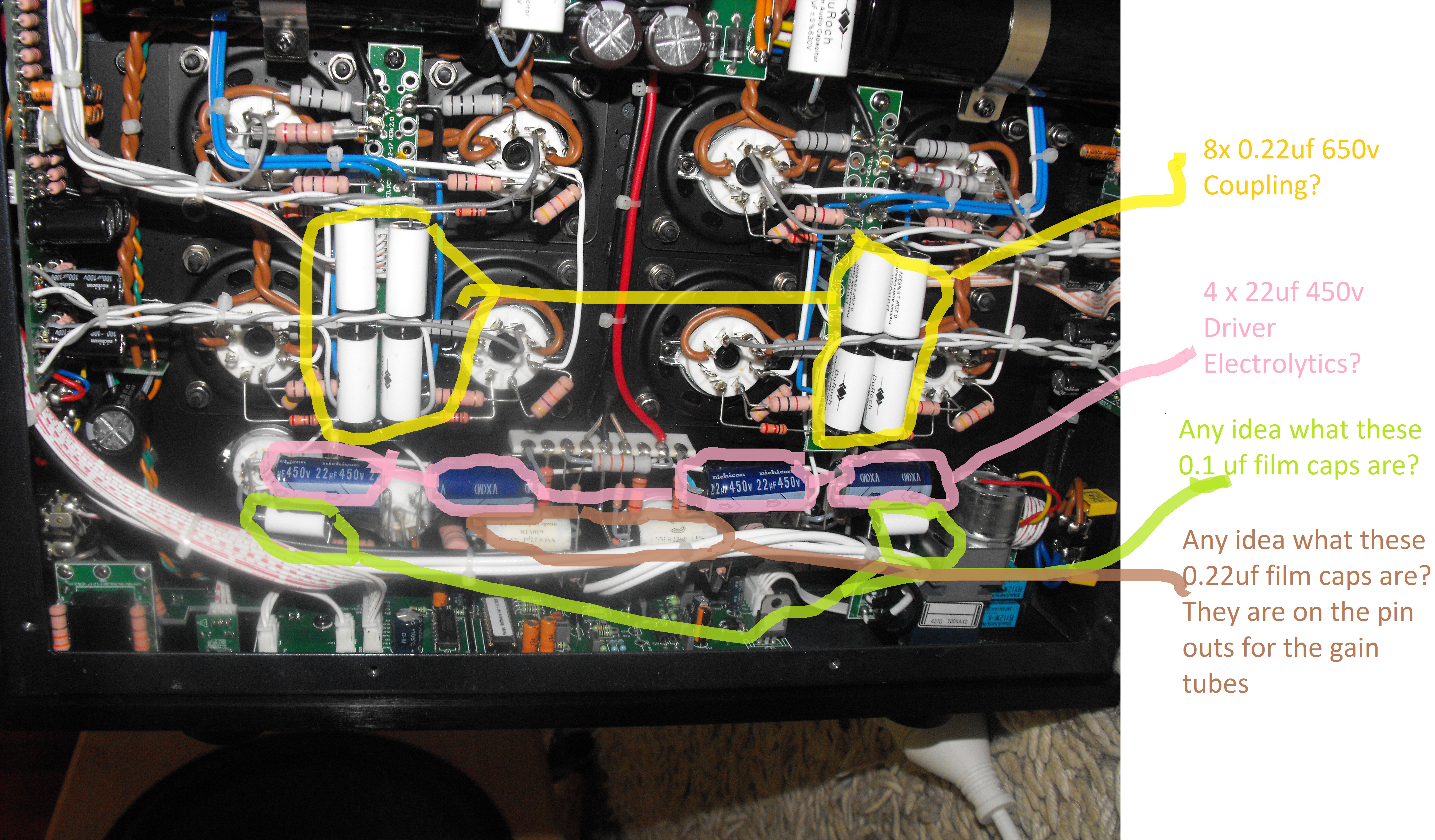Any tube amp guru help identify components in circuit. - Stereo ...