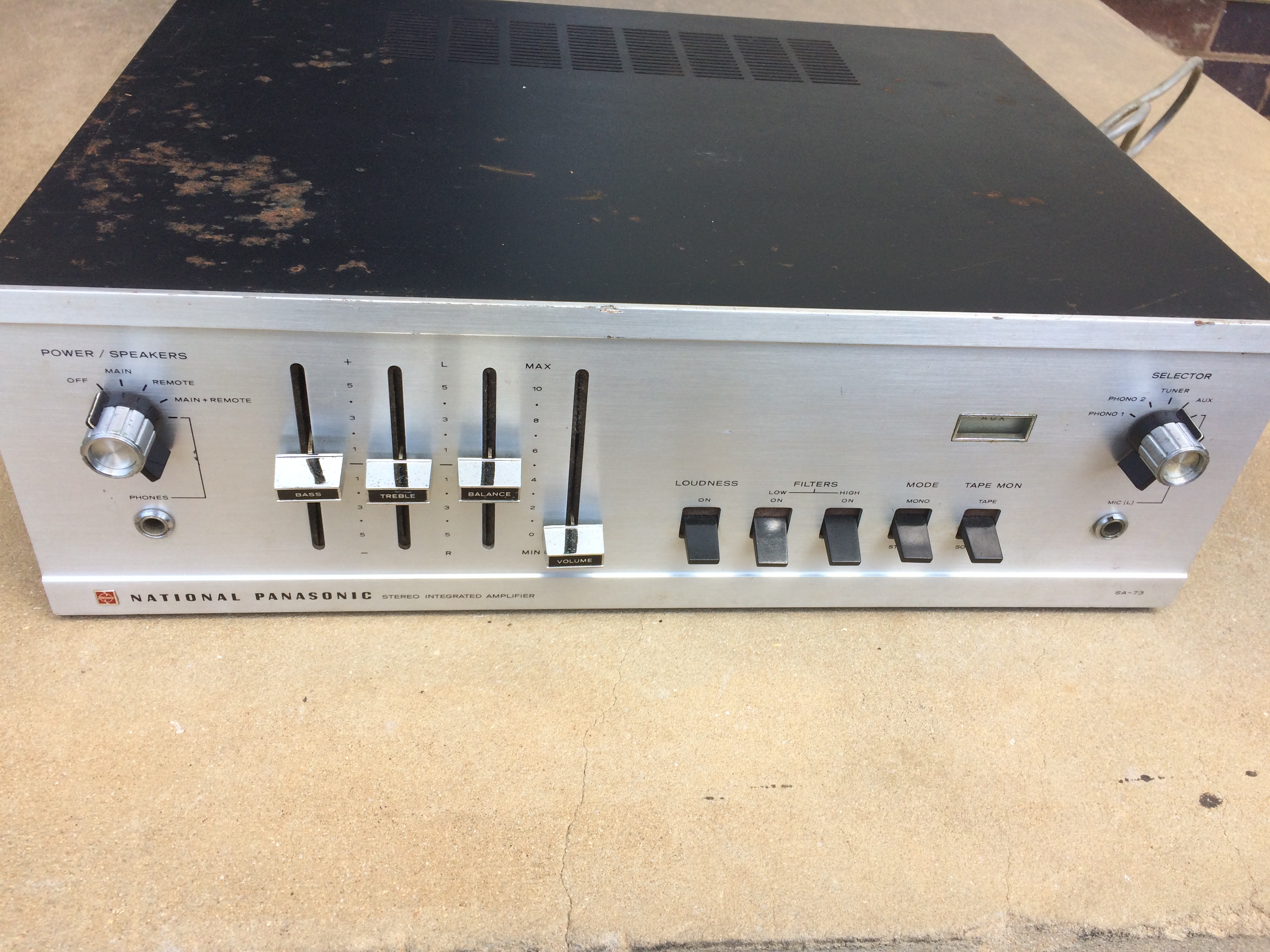FS: (SYD) FREE - NATIONAL PANASONIC SA-73 STEREO INTEGRATED