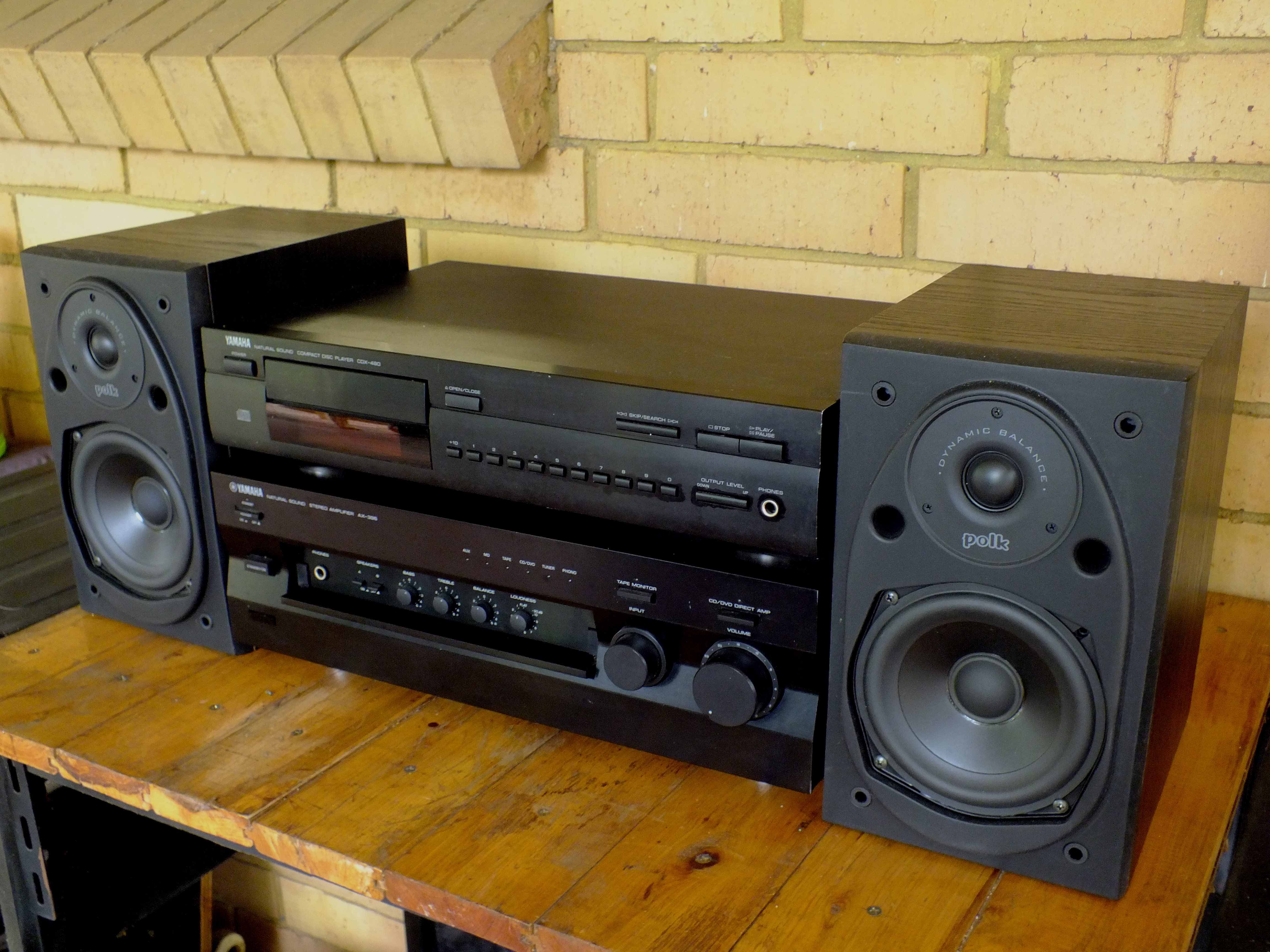 SOLD: FS: Yamaha AX-396, CDX-480, & Polk Stereo Speakers