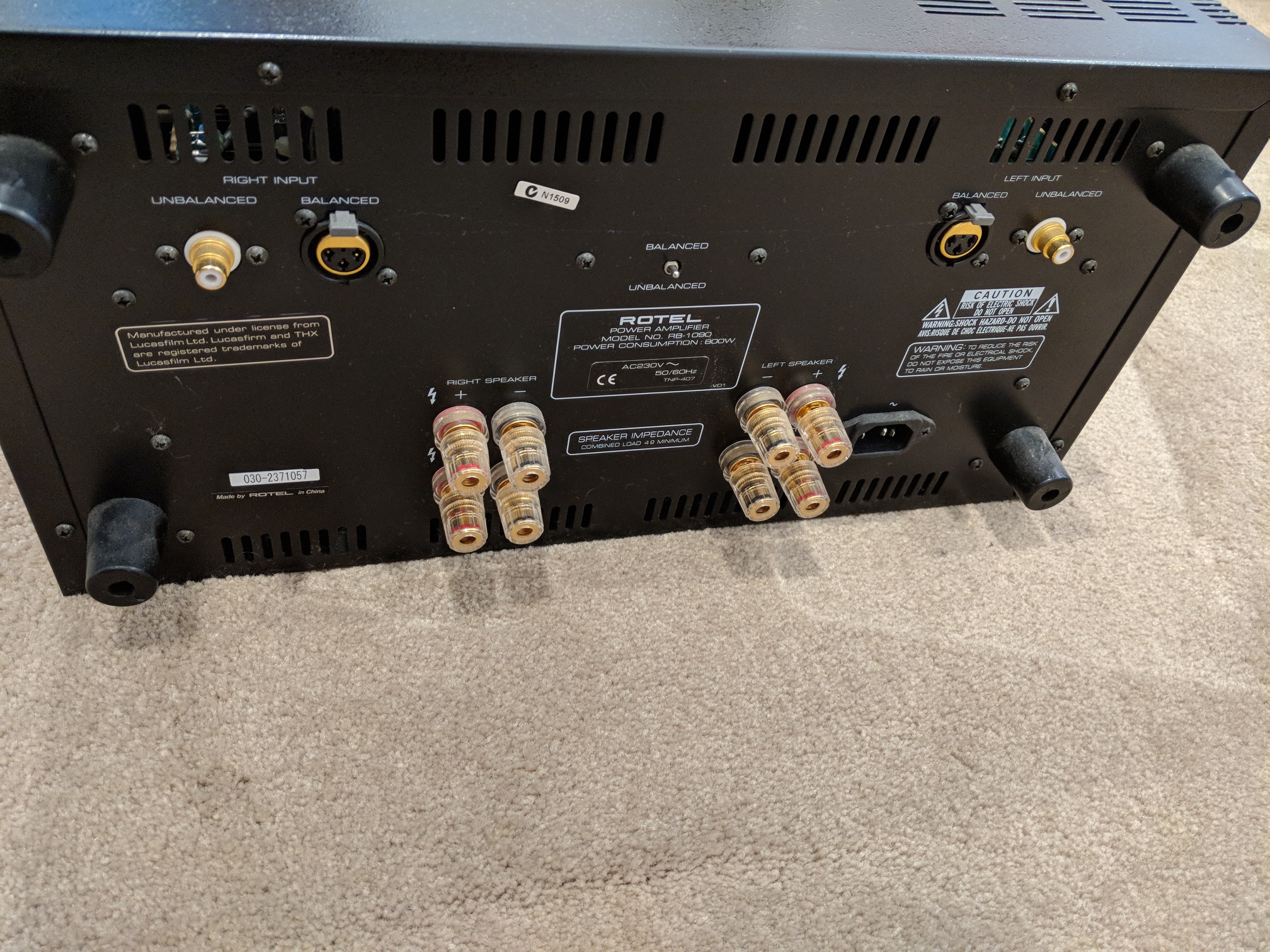 SOLD: FS: Rotel RB-1090 (the beast)! - Stereo, Home Cinema, Headphones ...