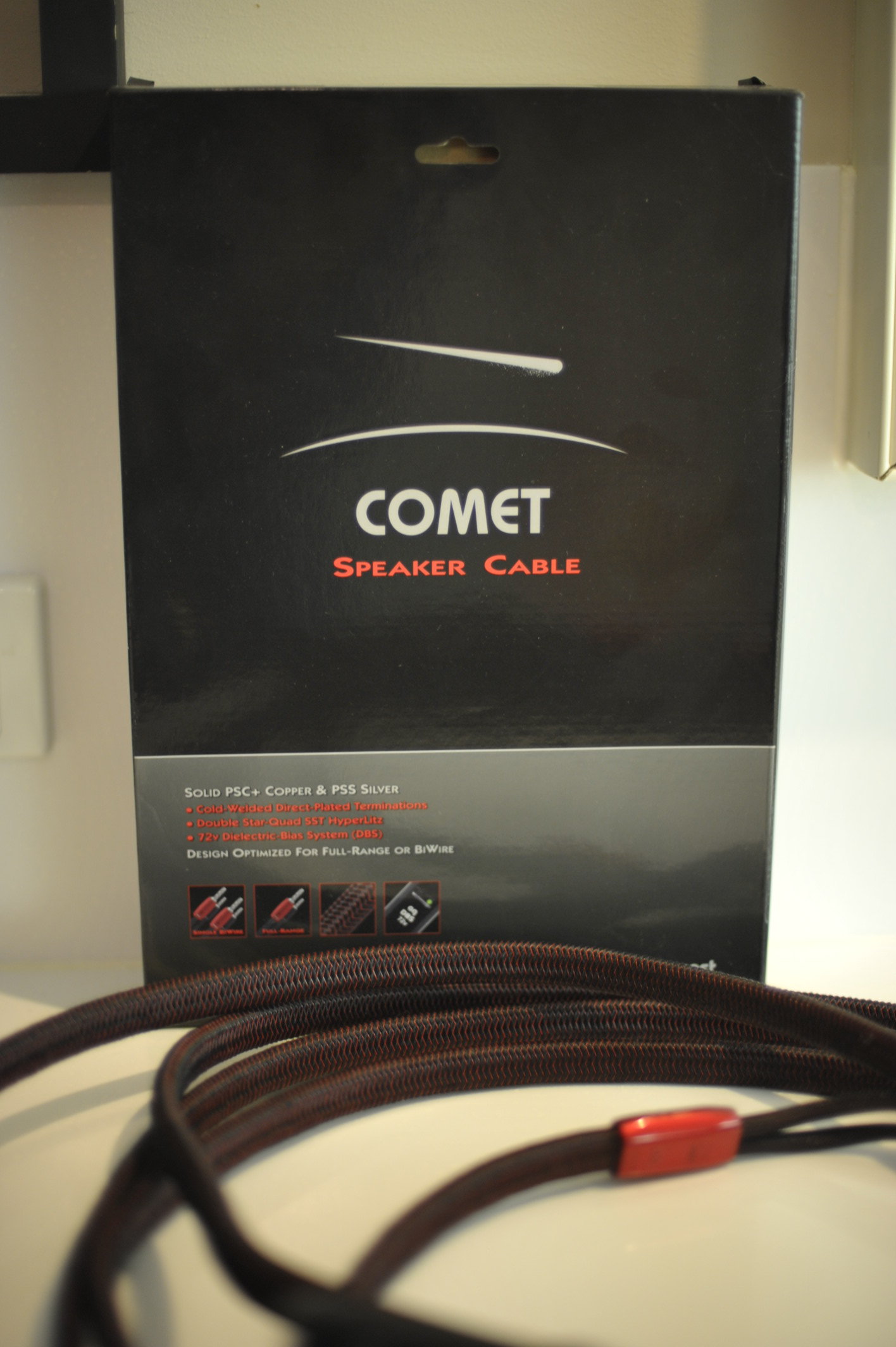 FS Audioquest Comet 3m speaker cables ﻿ Stereo, Home Cinema
