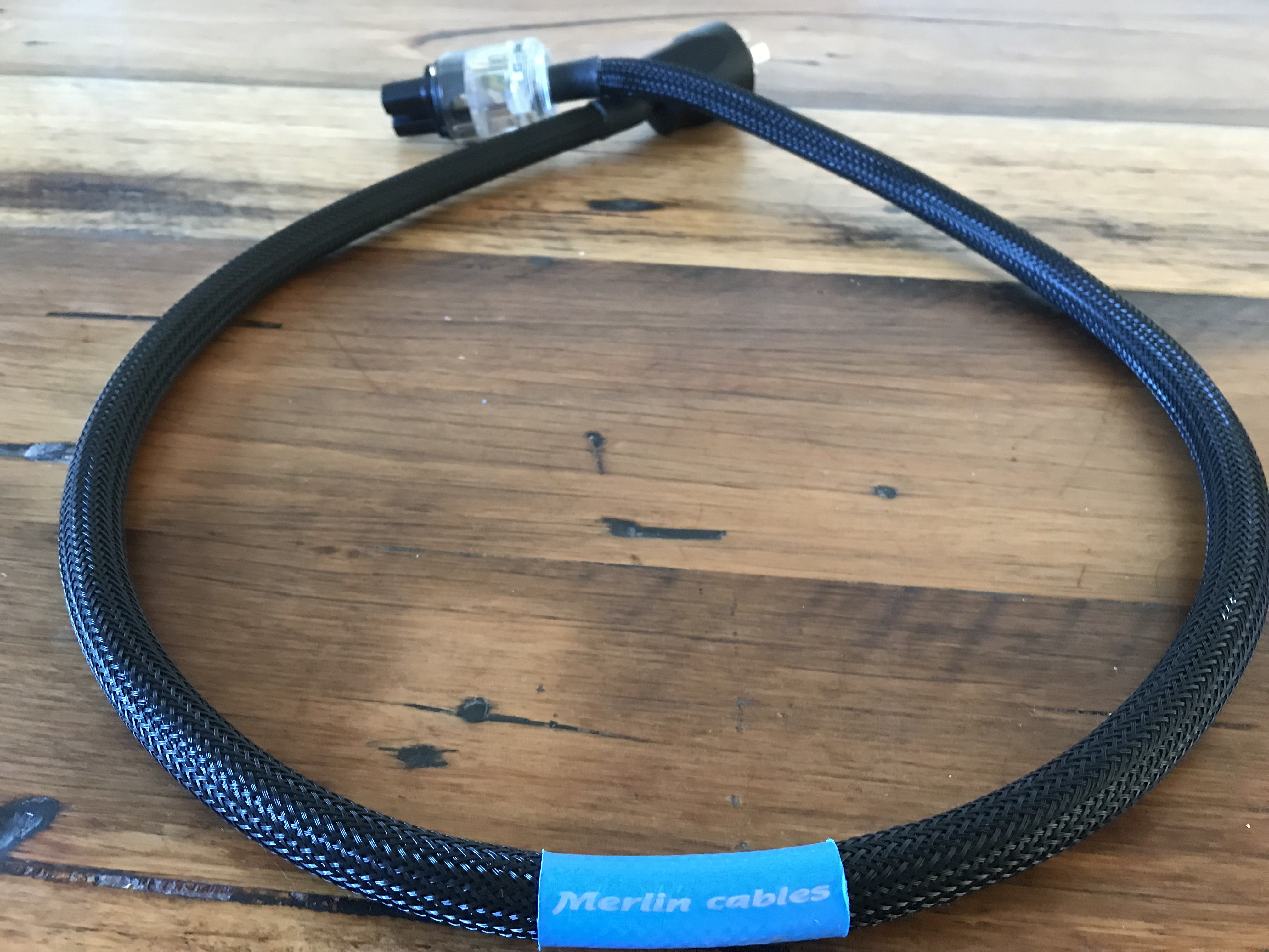 SOLD FS Merlin Black widow iec mains cable 1m ﻿ Stereo, Home Cinema