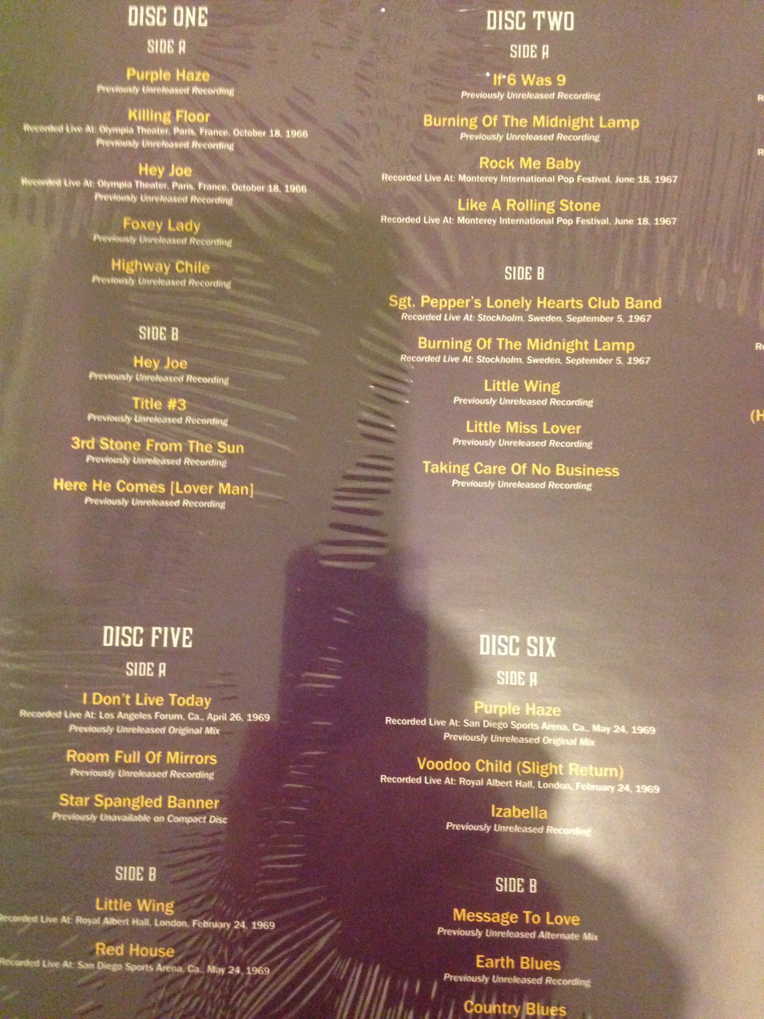 jimi hendrix the experience vinyl