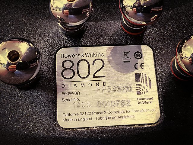 SOLD: Bowers & Wilkins 802 D2 Diamond Series - Commercial Classifieds ...
