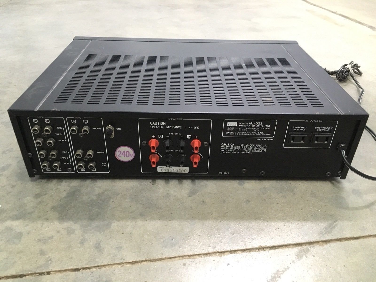 F622-O13-351 SANSUI サンスイ INTEGRATED AMPLIFIER アンプ AU-D607X 通電OK ① アンプ Accuphase サンスイ | News Max.1000W