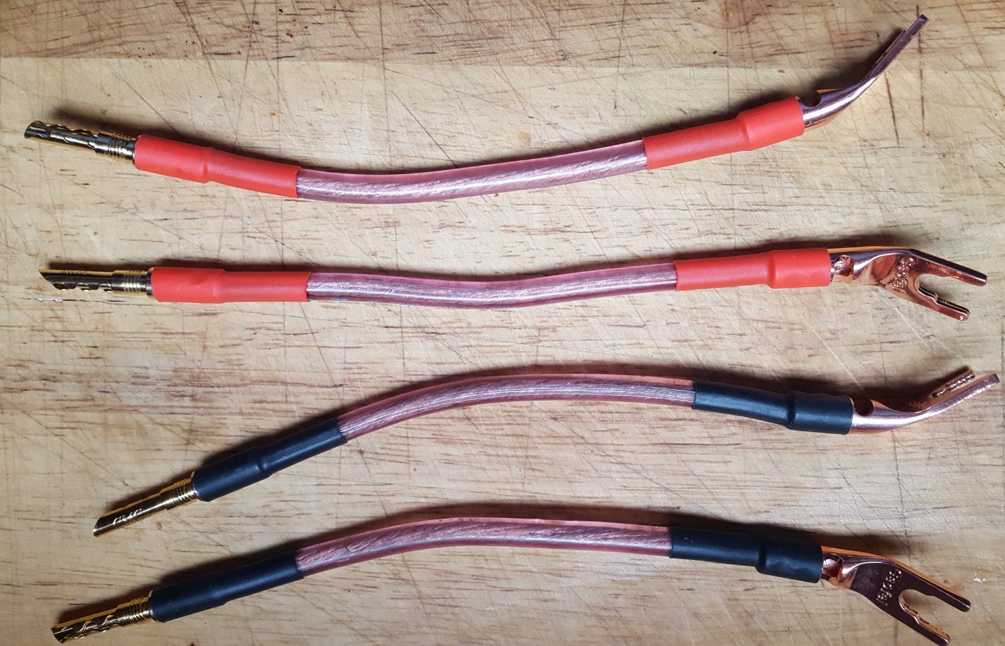 SOLD Speaker Jumpers Spade/Banana 2 sets of 4 ﻿ Stereo, Home Cinema, Headphones Components