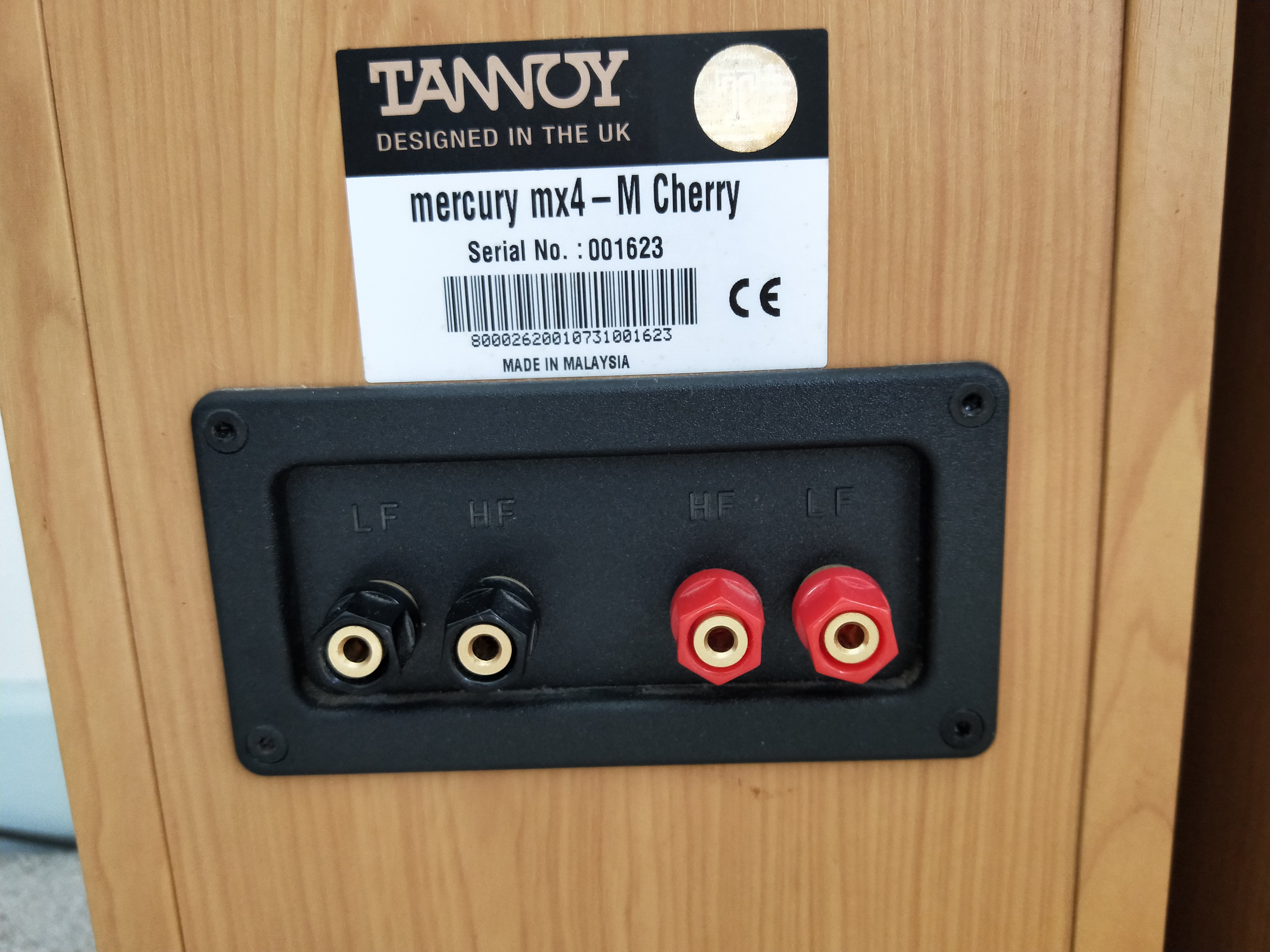 Tannoy タンノイ Mercury mx2-M Cherry TEAC Tannoy Mercury mx2-M Bookshelf Speakers