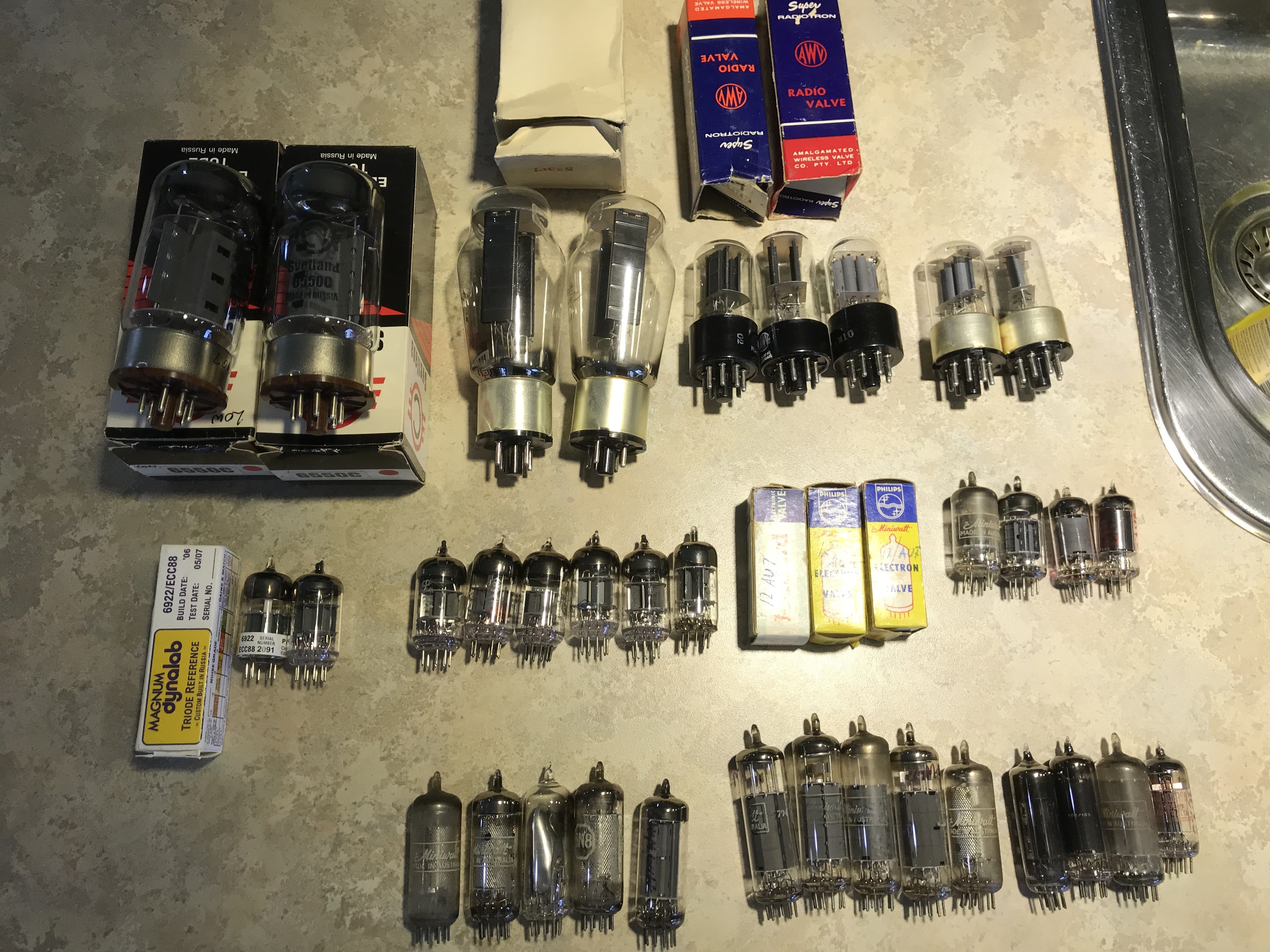 SOLD Various Audio Valves ﻿ Stereo, Home Cinema, Headphones Components