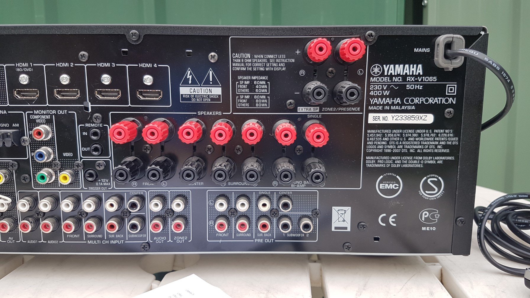 SOLD Yamaha 7.2 AV receiver RXV1065 4xHDMI 2 zones PHONO input ﻿ Hi