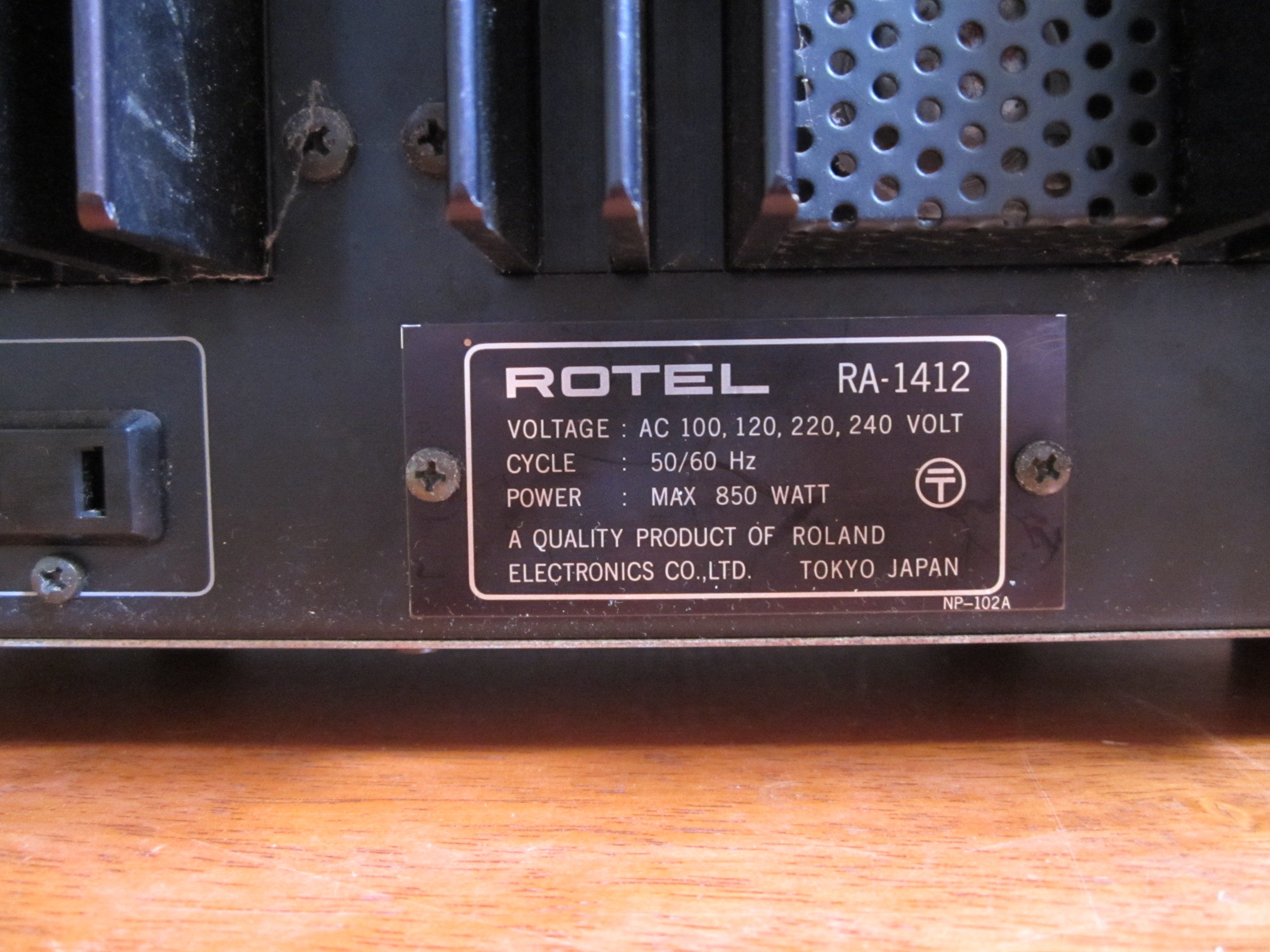 RA-1412 - ROTEL Rotel ローテル プリメインアンプ Amplifier