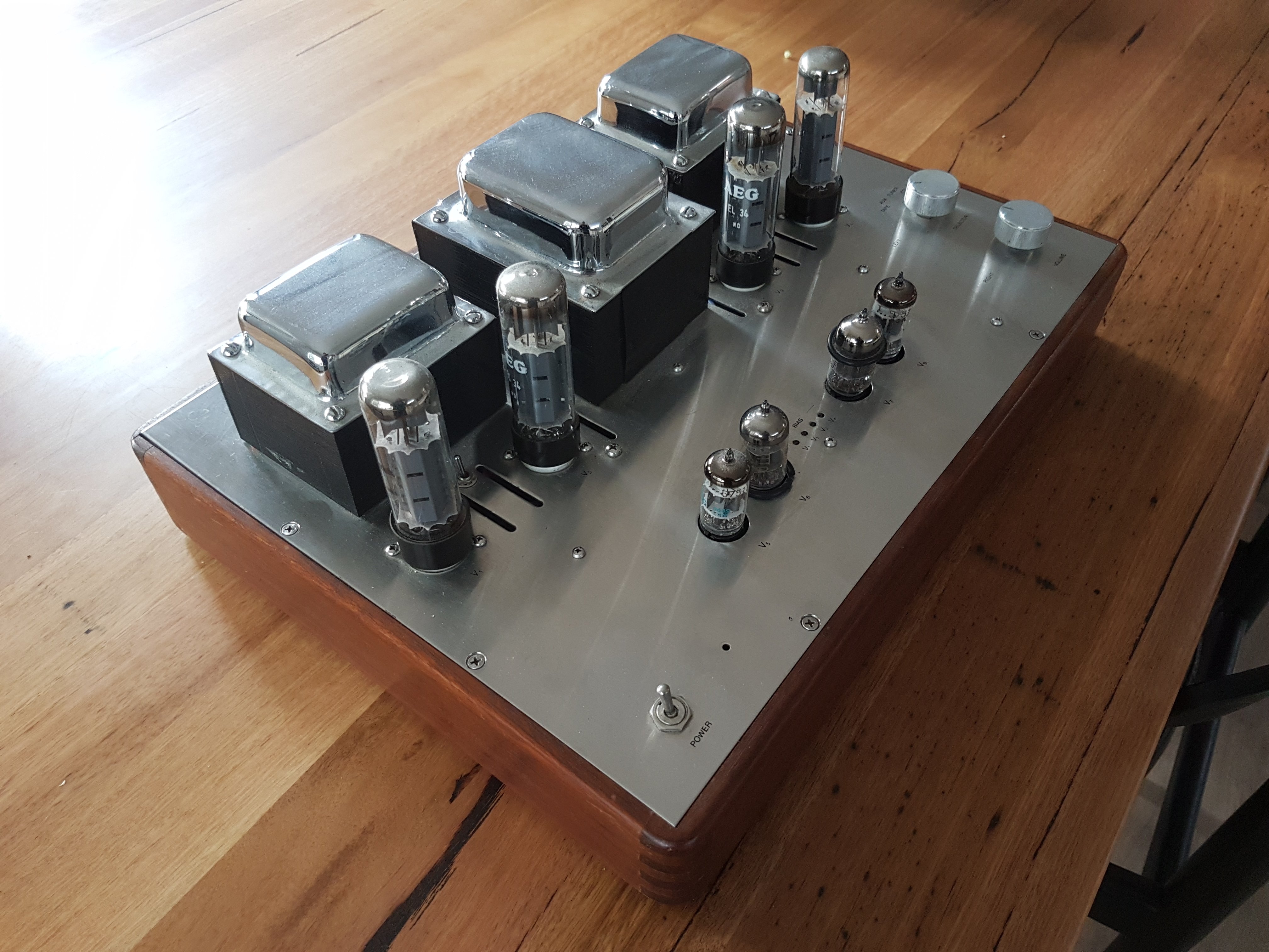 SOLD FS Contan EL34 tube amp not working Stereo, Home Cinema