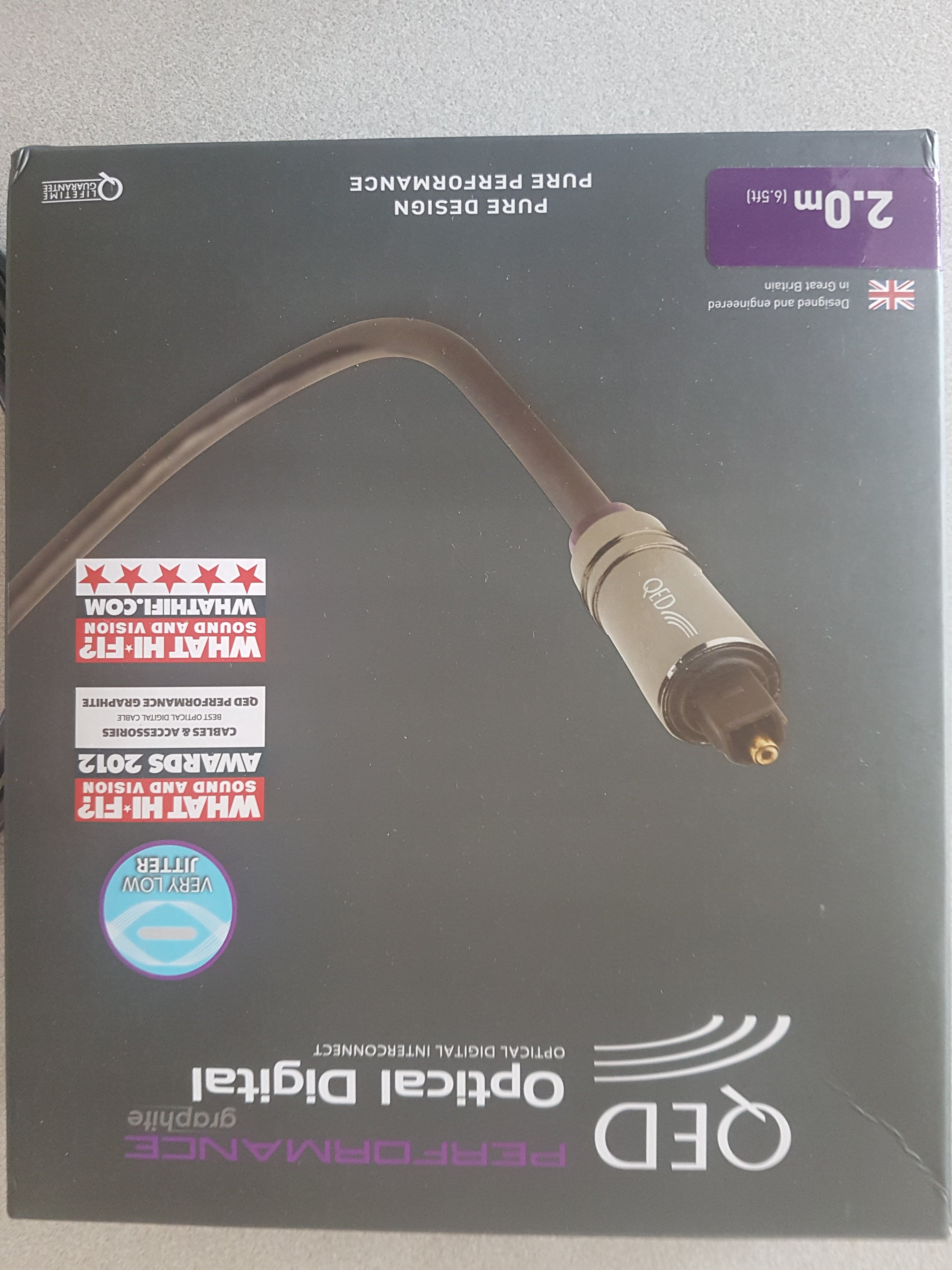 FS: QED - Performance Optical Graphite - Optical Cable 2 m. |﻿ Stereo ...