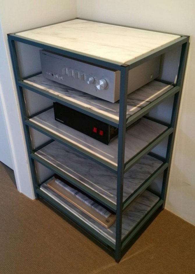 SOLD: FS: (Perth) Audiofurn 5 Shelf Hifi Rack with marble shelves ...