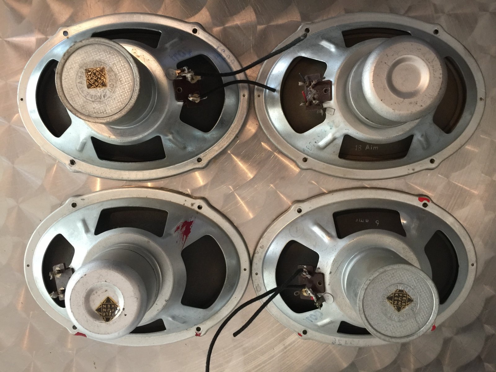 Telefunken 5" x 7" Oval Alnico Full Range Speakers ﻿ Stereo, Home Cinema, Headphones Components