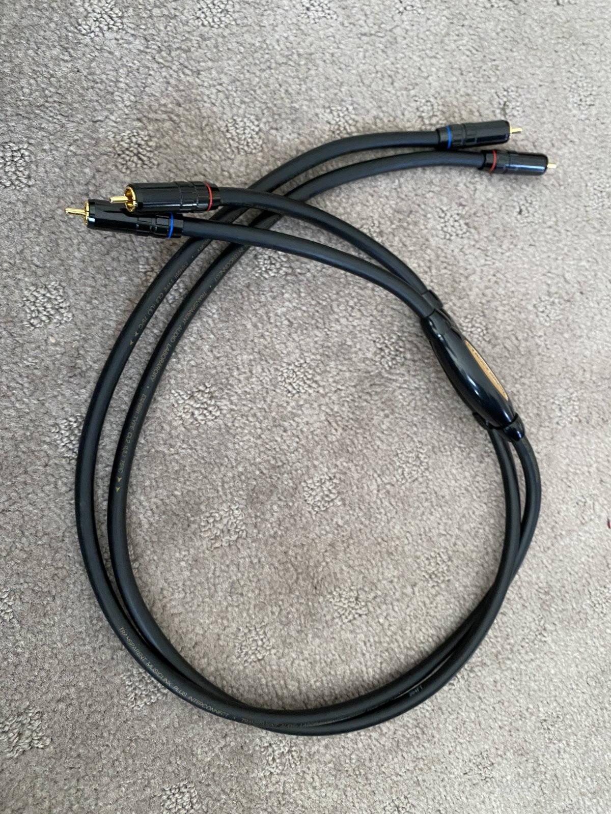 AUDIO-GD Câble De Modulation Stéréo RCA-RCA Plaqué Or  La Paire  1m P 8438