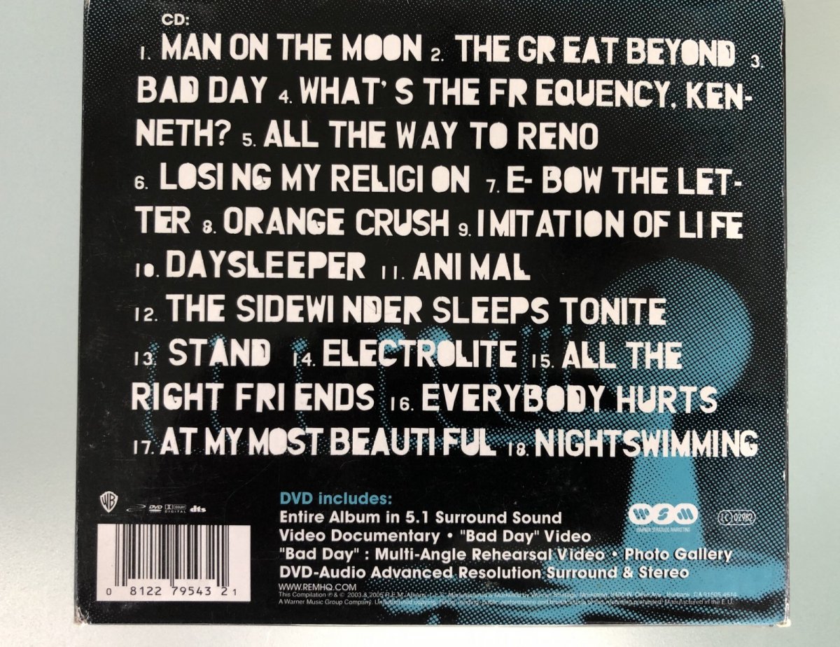 SOLD FS R.E.M. In Time Greatest Hits DVDA & CD SET ﻿ Vinyl, CD