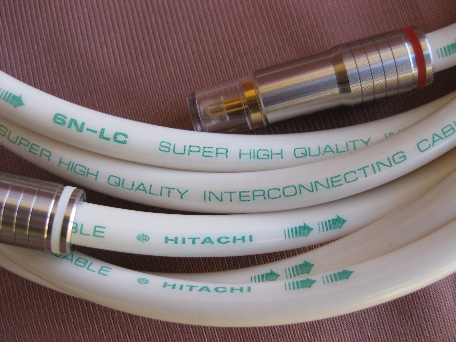 SOLD: NOS Hitachi 6N-LC high quality interconnect cable - Stereo, Home ...