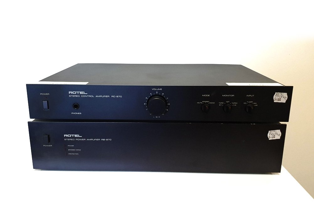 Rotel RC870-RB870 Pre-Power Amplifiers - Commercial Classifieds