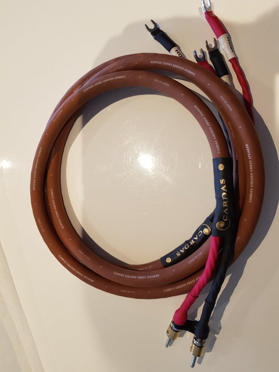 FS Mint Cardas Golden Cross Speaker Cables 2.5m Stereo, Home Cinema