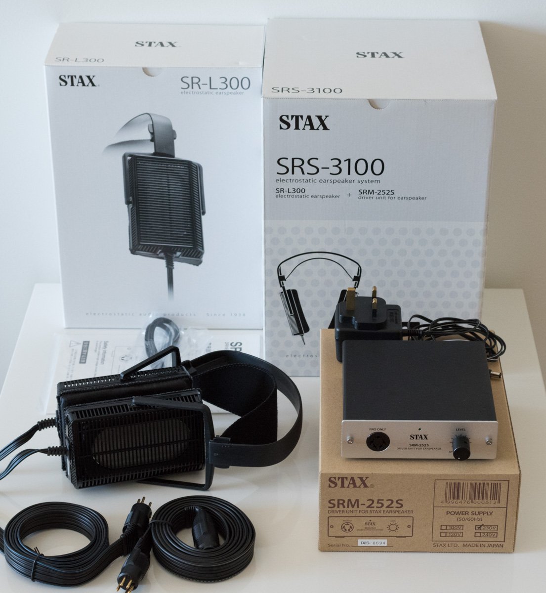 FS: Stax SRS-3100, L300 ear speakers, SRM-252S energiser - Stereo