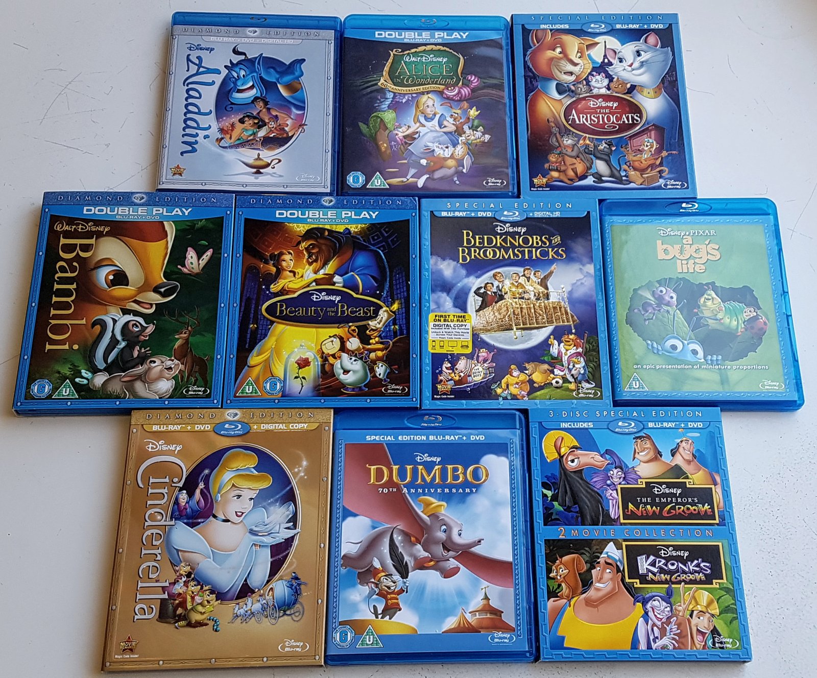 Diamond Edition FS: Disney & Pixar Animated Blu-Rays - includes first releases and ...