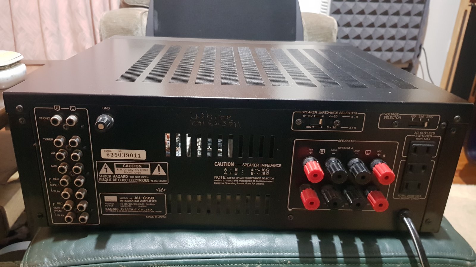 SOLD: Sansui au g99x integrated amplifier alpha series or
