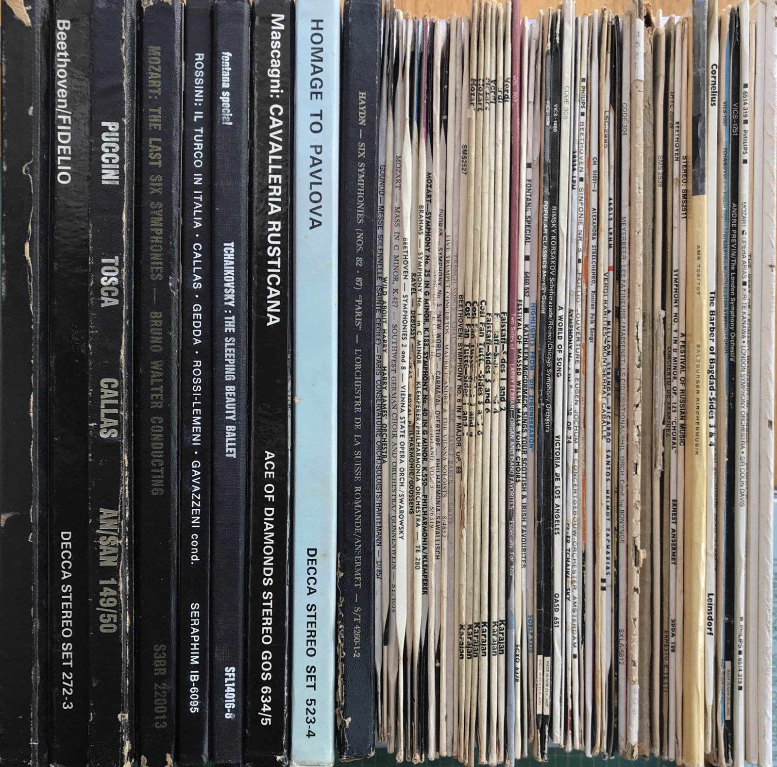 Opera Collections FS: A box of classical/opera records (over 50 LP’s and 9 box sets ...