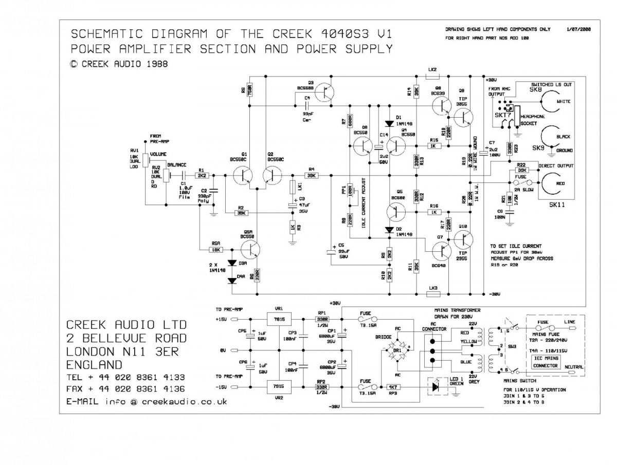 Bias adjustment for creek 4040 s3 amplifier? ﻿ Stereo Amplifiers & Pre