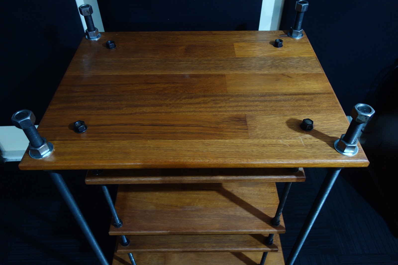SOLD: FS: Audio rack home built threaded rod diy - Stereo, Home Cinema ...