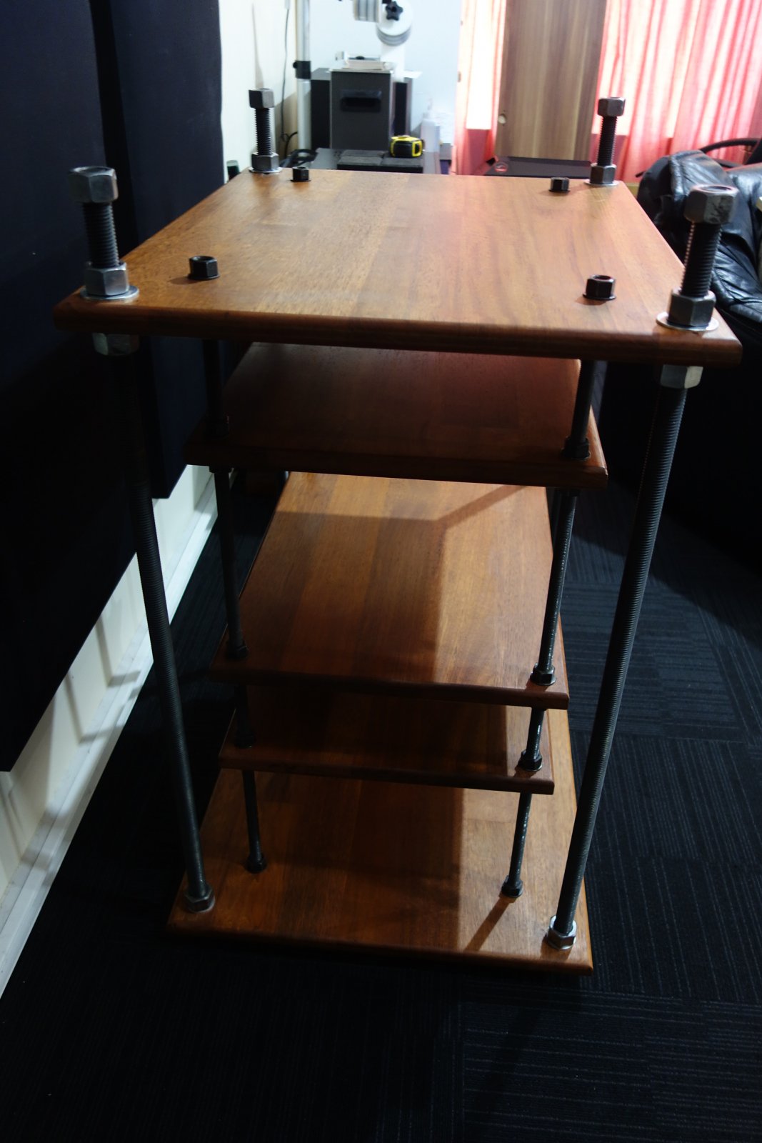 SOLD: FS: Audio rack home built threaded rod diy - Stereo, Home Cinema ...