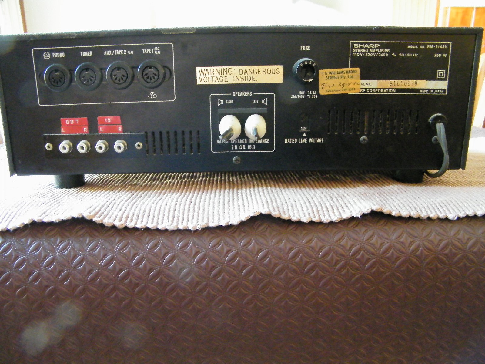 Tuner Stéréo Vintage Sharp ST-1144 Argenté – Année 1978, Fonctionne, Son RCA
