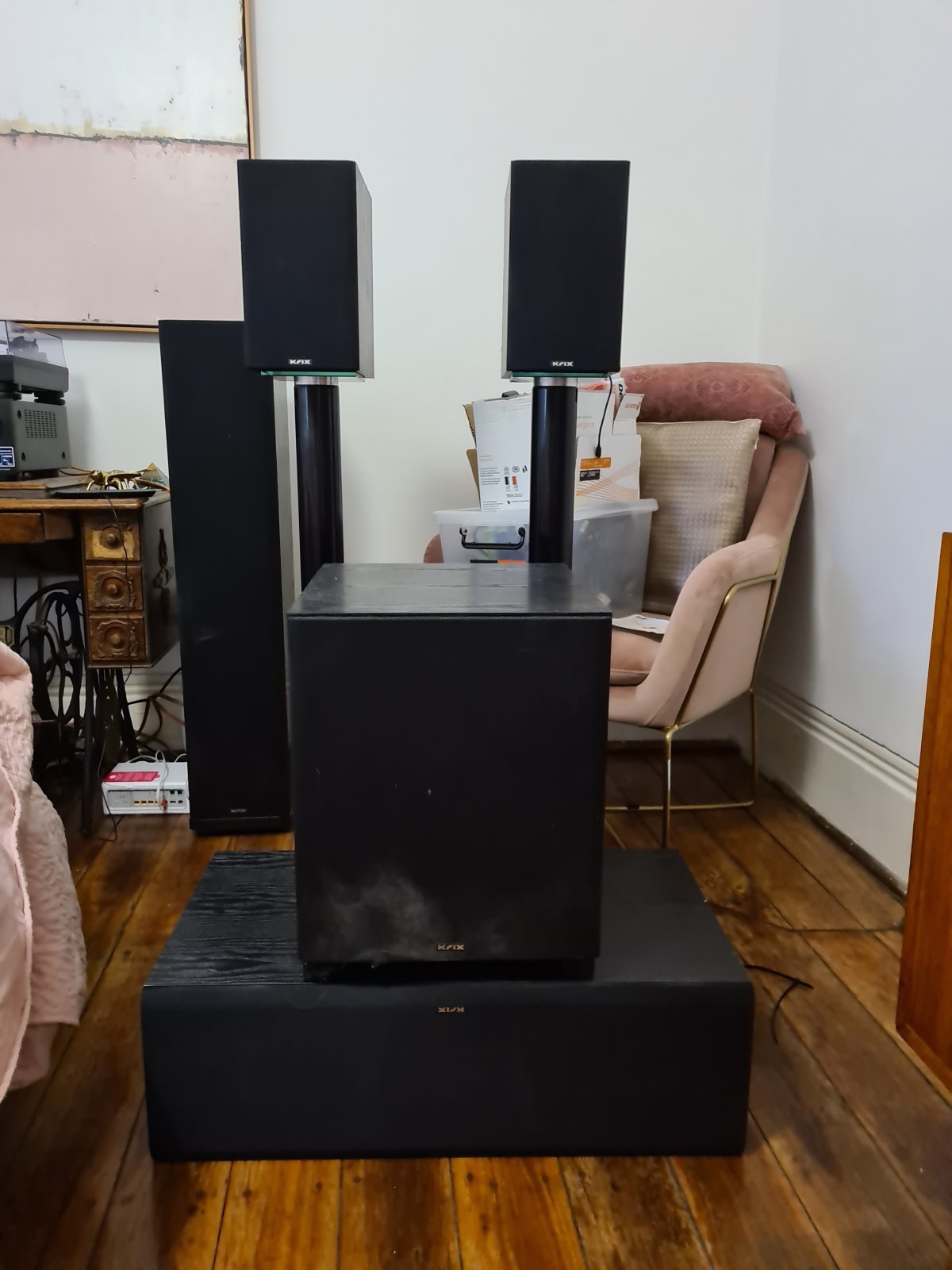 FS: 2 x Krix Equinox, 2 x Stands, 1 x Krix Vortex - Stereo, Home Cinema ...