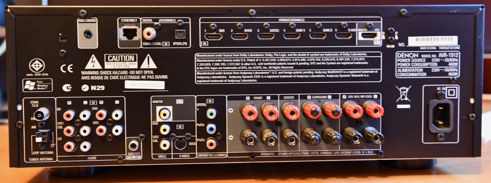 FS: Denon AVR-1912 HT Amplifier - Hi-Fi and Cinema Cables