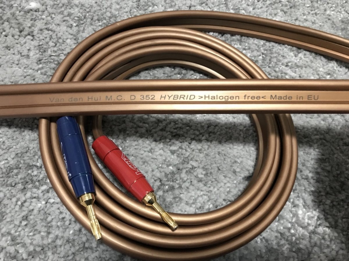 Van Den Hul MCD 352 Hybird Speaker cables 3m pair with Burri Bus
