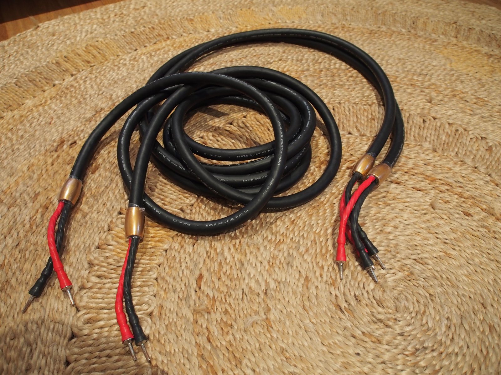 FS Cardas Clear Reflection Speaker Cables 3m Bananas ﻿ Stereo, Home